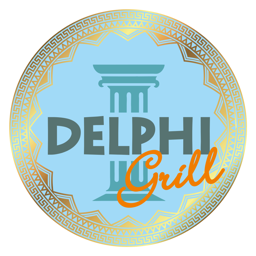 Delphi Grill logo.